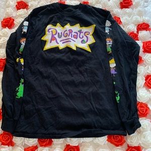 black rugrats logo long sleeve